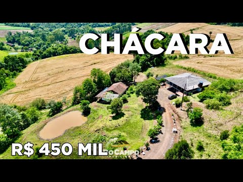 CHÁCARA À VENDA EM CUNHA PORÃ SC | 2 HECTARES COM CASA, AÇUDES E LAVOURA