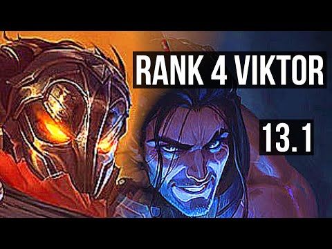 VIKTOR vs SYLAS (MID) | Rank 4 Viktor, Quadra, 6 solo kills, Legendary | EUW Master | 13.1