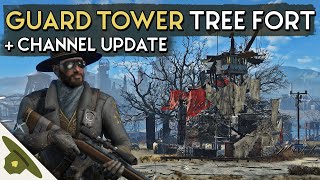 Fallout 4 settlement build: Tree house tower + Ranger Dave 2023 channel update!