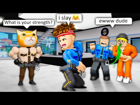 THE ROOKIE POLICE GUTS 👮‍♂️ ROBLOX Brookhaven 🏡RP - FUNNY MOMENTS