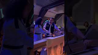 Me at Star Wars Galactic Starcruiser taking the Halcyon into hyperspace!