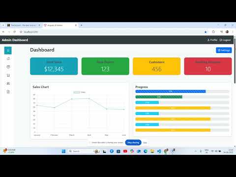 Angular 20 Admin Dashboard Template with Bootstrap 5 & Chart.js Integration