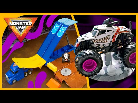 EPIC Stunts with the Transforming Hauler 🔥 Monster Jam - Action Toy Videos for Kids