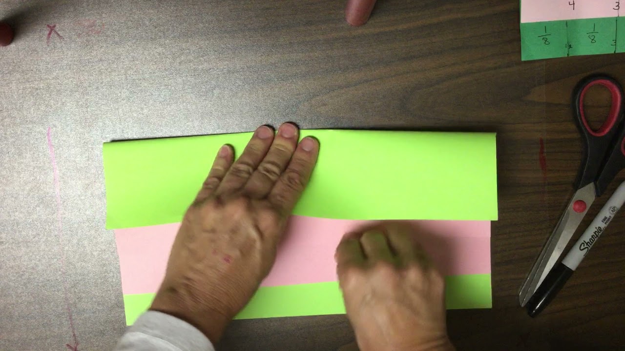 How to make Fraction Flip books Part 1