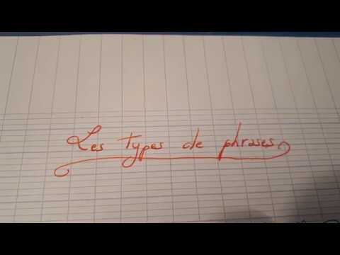 Exercice sur les types de phrases