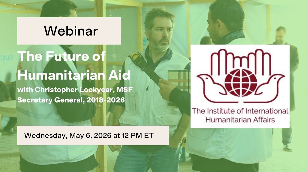 WEBINAR RECORDING: Christopher Lockyear, MSF Secretary General, 2018-2026