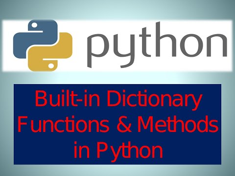 Built In Dictionary Methods In Python Python Tutorial For Beginners Syit Fycs Lecture 36