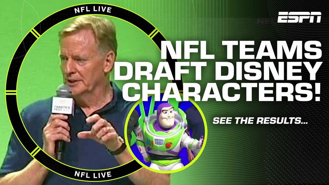 Roger Goodell reveals NFL's Disney Fan Draft results 🔥 | NFL Live