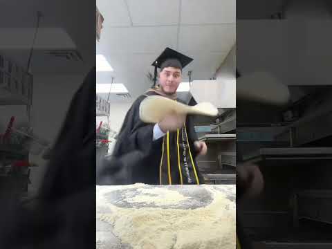 I got a Masters In Spinning 🍕🍕🍕🍕🥳🎉 #wow #what #pizza #graduation #youtubeshorts #shorts