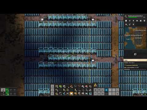 Factorio Solar Array 190 MWe