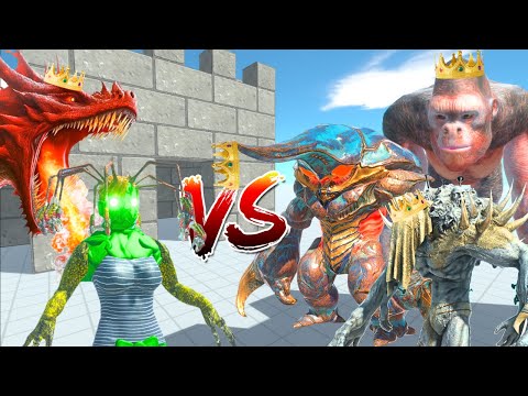 KING GORO, SCOURGE & RANTHORN, PRIMATES, INFERNALS & ALIENS VS KING DRAGON, FANTASY & MEDUSA - ARBS