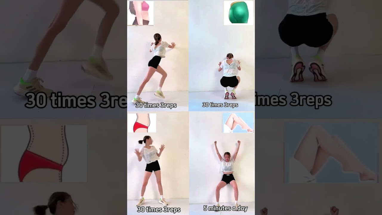 4 Wall Exercises You Should Know #fitness #abs #trending #strongabs #workout