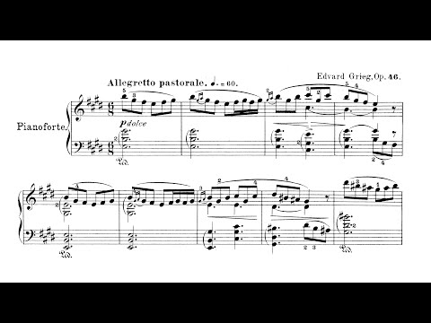 Grieg "Peer Gynt Suite No.1 (complete) P. Barton, FEURICH piano