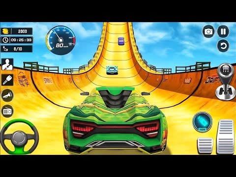 Crazy Car Stunt Simulator Game - Mega Ramp Car Stunts 3D - Android Gameplay 