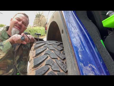 How to plug and repair a damaged tire using the Rhino USA tire repair kit