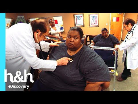 Mujer de 329 kilos es hospitalizada tras su primera consulta médica | Kilos Mortales | Discovery H&H