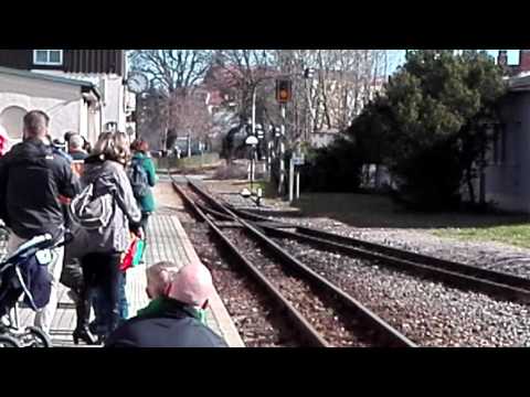 In Oschatz mit dem Oster zug unterwegs nach Mügeln