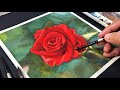 Painting a Rose in Watercolor