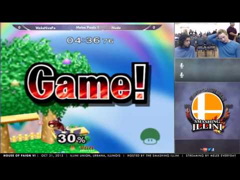 House of Paign VI [10/31/15] - Pools: WakeNVape (Peach) vs. Nude (Captain Falcon)