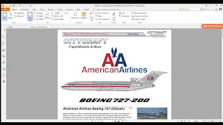 Boeing 727-200 papercraft (but I'm not craft).