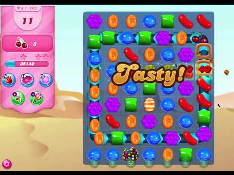 Candy crush saga - level 563 - no boosters, 22 moves