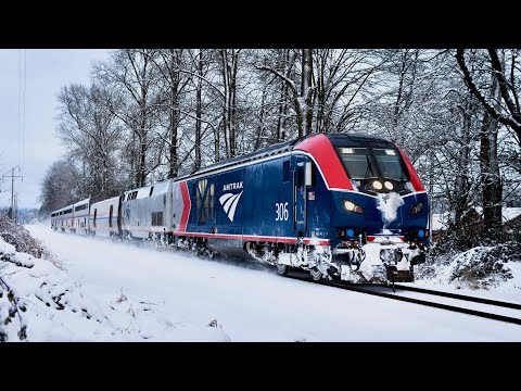 Winter Washington Trains in the Snow - 2023
