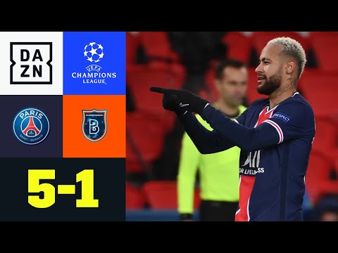 Neymar und Mbappe schenken Basaksehir ein: PSG - Basaksehir 5:1 | UEFA Champions | DAZN Highlights