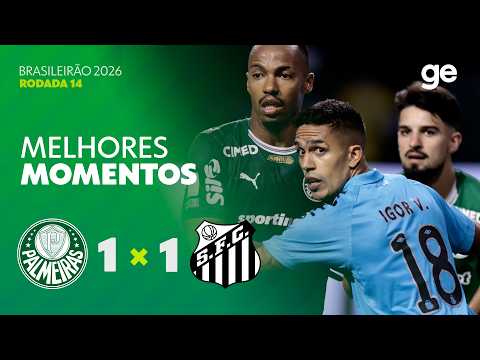 Gols e lances de Palmeiras x Santos