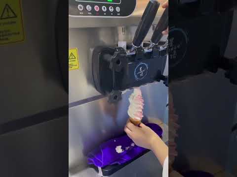 Softy Ice Cream Machine 3 Flavor Floor Model Single Compressor