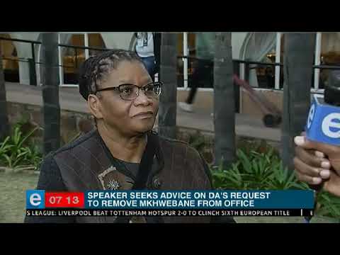 Speaker seeks advice on DA's request to remove PP