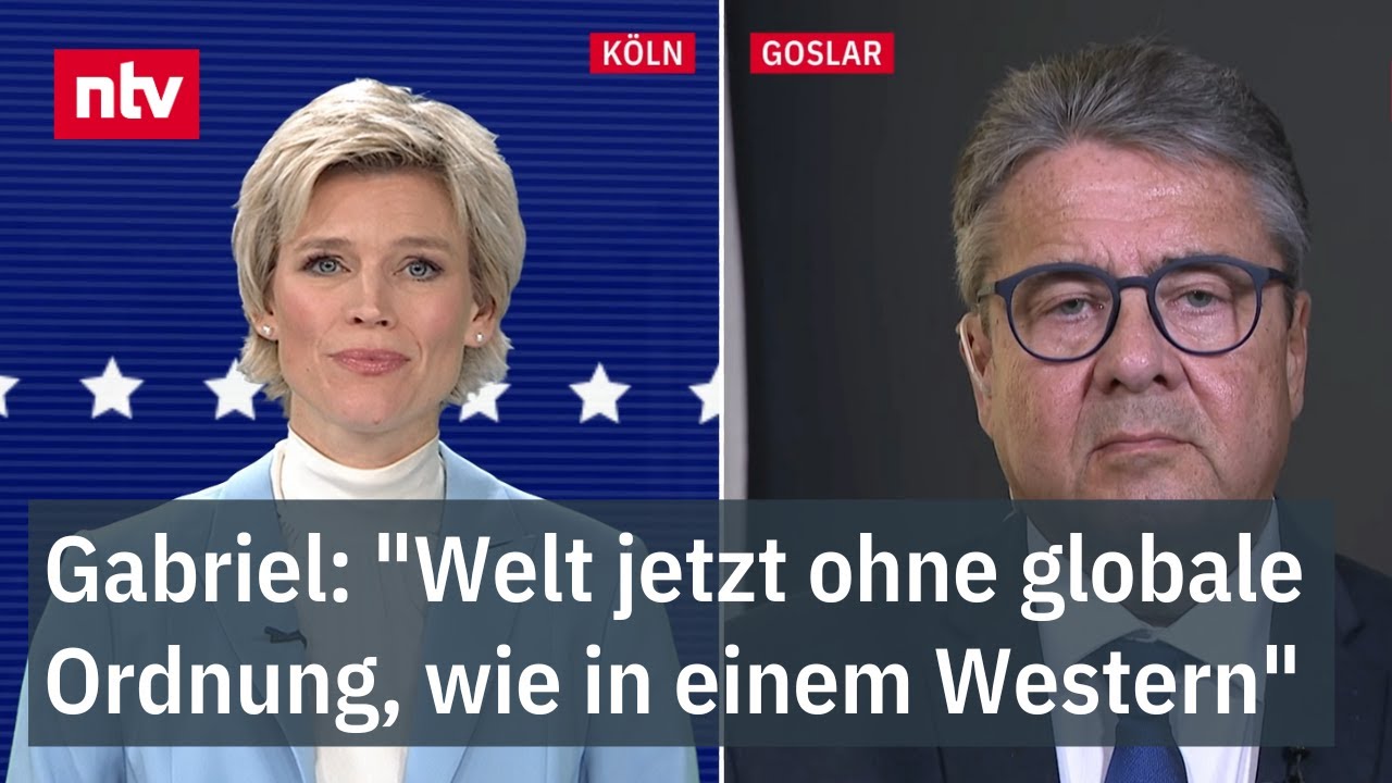 "Welt jetzt ohne globale Ordnung, wie in einem Western" - Sigmar Gabriel zu Trump im Amt | ntv