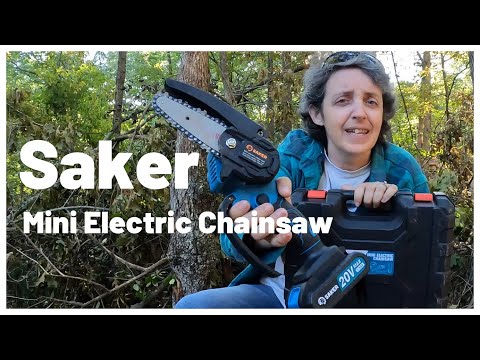Saker Mini Electric Chainsaw Unboxing and Review