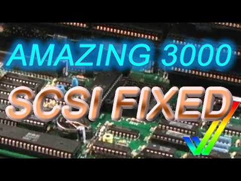 Commodore Amiga 3000 SCSI Fixed & Amber (Part 4 of the restore of this 3000)