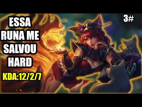 ESSA RUNA ME SALVOU DA MORTE - AHRI VS QIYANA - LOL