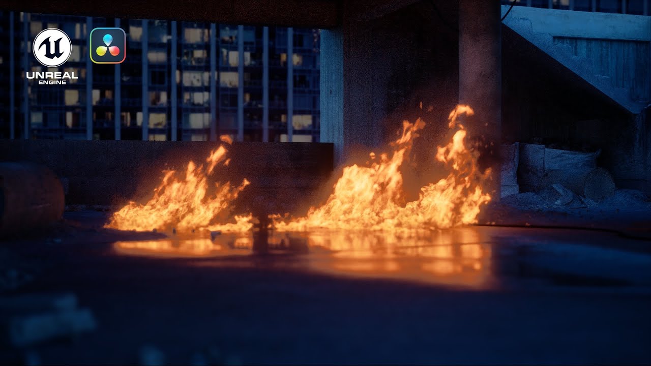 Cinematic Fire Rendering in Unreal Engine 5.4 (Free Asset on FAB)