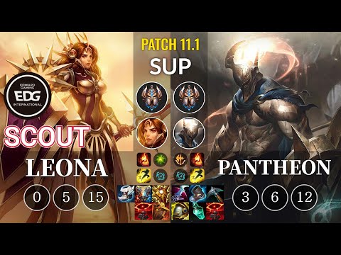 EDG Scout Leona vs Pantheon Sup - KR Patch 11.1