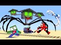 Monster School : CURSED TRIPLE HOUSE HEAD VS CHOO CHOO CHARLES  & TRAIN SCHOOL - Minecraft Animation