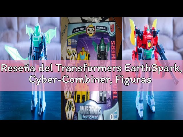 Vídeo relacionado con Transformers EarthSpark, Cyber-Combiner, Figuras de acción de Terran Twitch y Robby Malto
