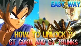 How To Unlock - GT Goku & GT Trunks (Dragon Ball Xenoverse 2) | Easy Way