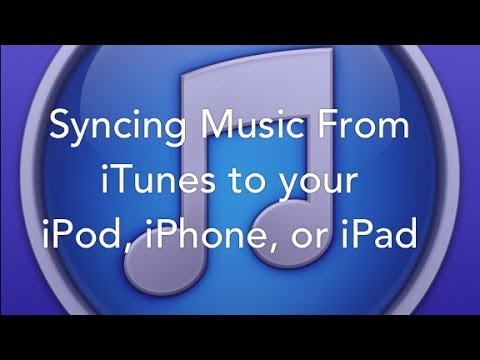 Syncing Music from iTunes to an iPod, iPhone, or iPad