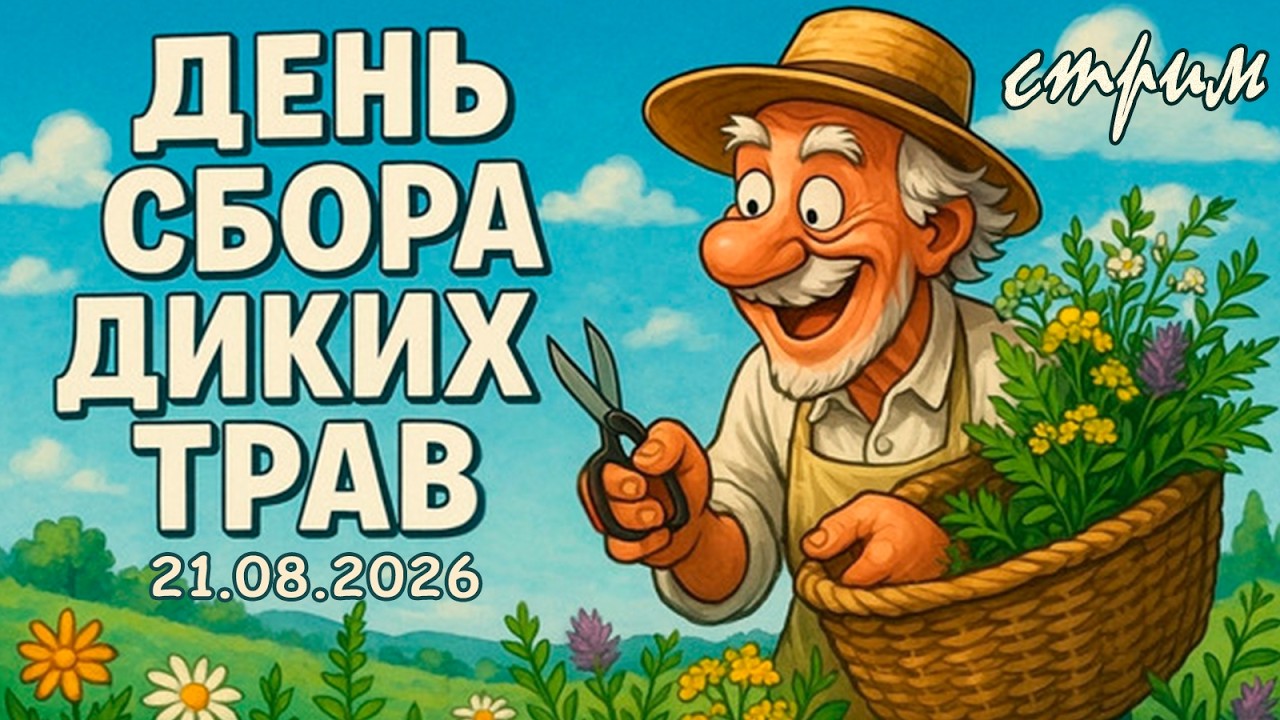 Пятничный ночной стрим (21.08.2026) День сбора диких трав
