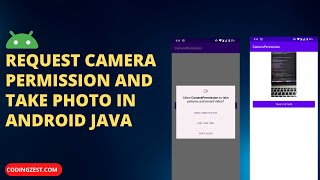 How to Request Camera Permission and Take Picture in Android | How to Take Photo From Camera Android