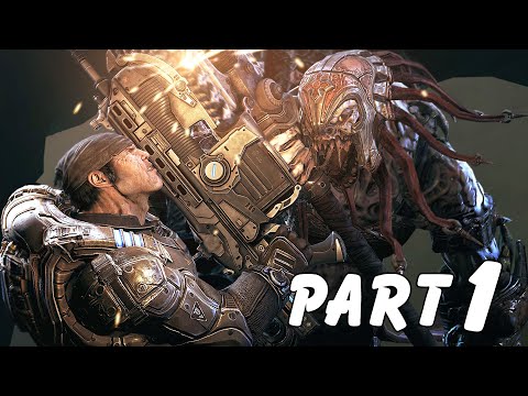 GEARS OF WAR 2 Walkthrough Gameplay Part 1 - DELTA (Act 1: Tip of the Spear) [Xbox 360]