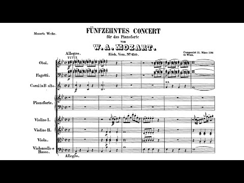 Mozart: Piano Concerto No. 15 in B♭ major, K.450 [Uchida/Tate]