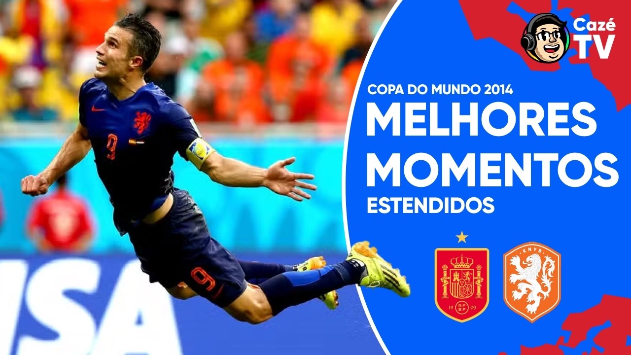 ESPANHA 1 X 5 HOLANDA | MELHORES MOMENTOS ESTENDIDOS | JOGOS HISTÓRICOS DA COPA DO MUNDO