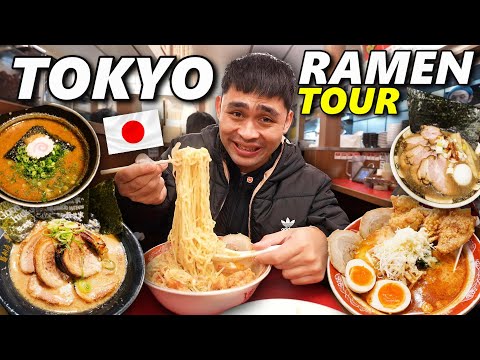 Japanese RAMEN Tour in Tokyo! 5 Best Ramen in Japan!