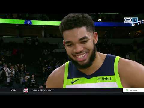 Karl-Anthony Towns on 35 points, 22 rebounds vs. Bulls