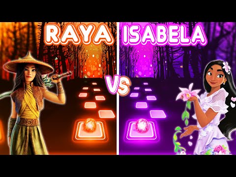 Raya Vs Encanto Isabela | Lead The Way, What Else Can I Do - Tiles Hop EDM Rush!