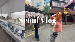 【Vlog】韓国旅行🇰🇷〜前編〜 | 3年振りの海外旅行✈️ | 食べてしかない🥡 | 韓国雑貨🥣 |社会人vlog