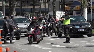 Educação - CET-Santos realiza ação de conscientização com motociclistas na Semana do Trânsito 2026